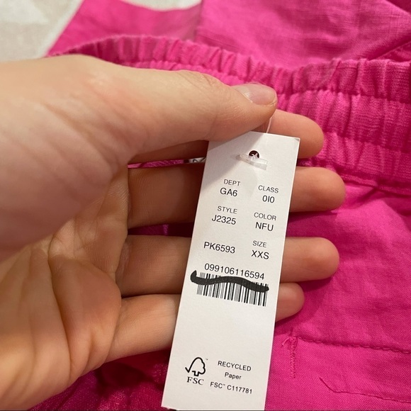 J crew seaside shorts neon fuschia pink Barbie - Picture 4 of 5